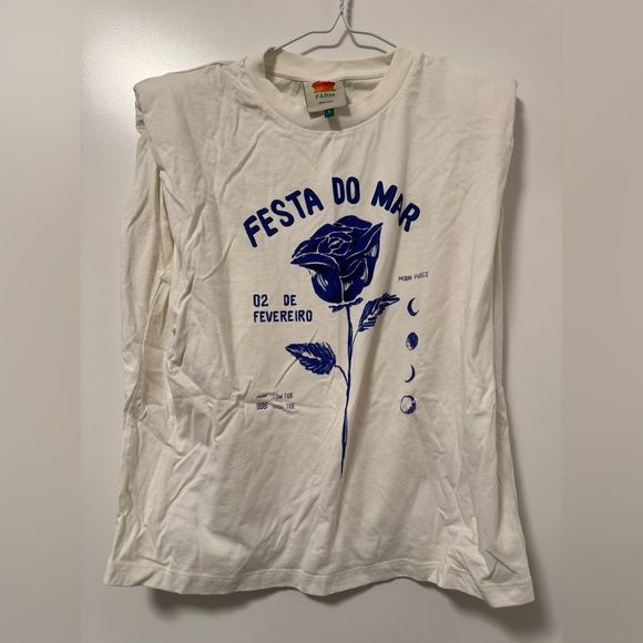 Farm Rio Festa Do Mar Organic Cotton T-Shirt - Picture 7 of 11